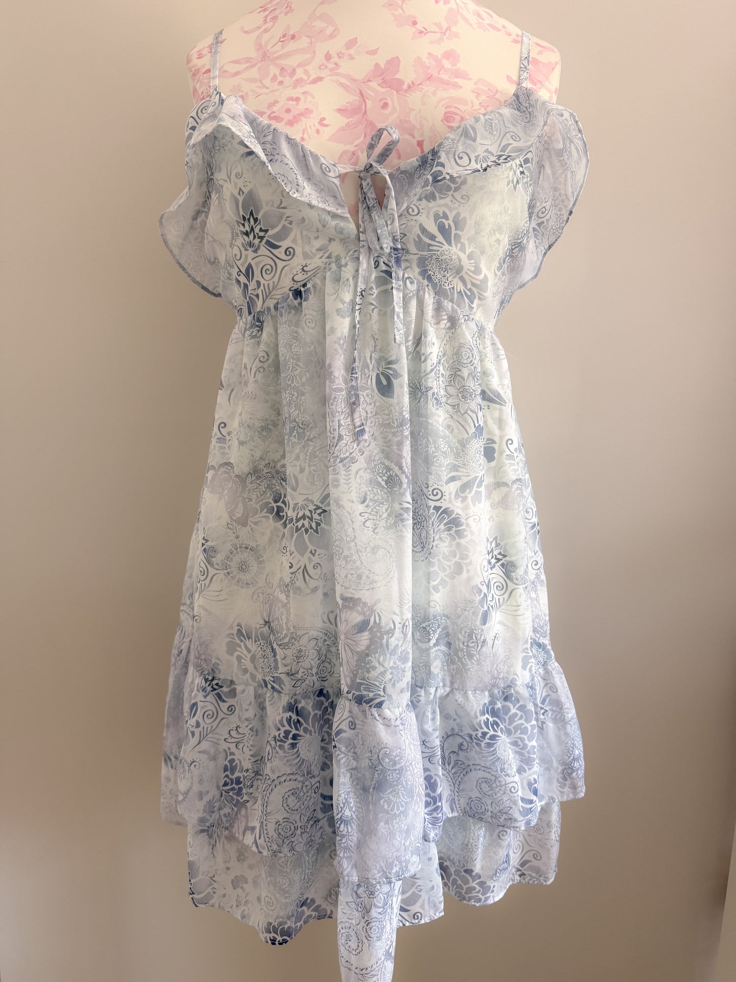 santorini floral tide martini dress