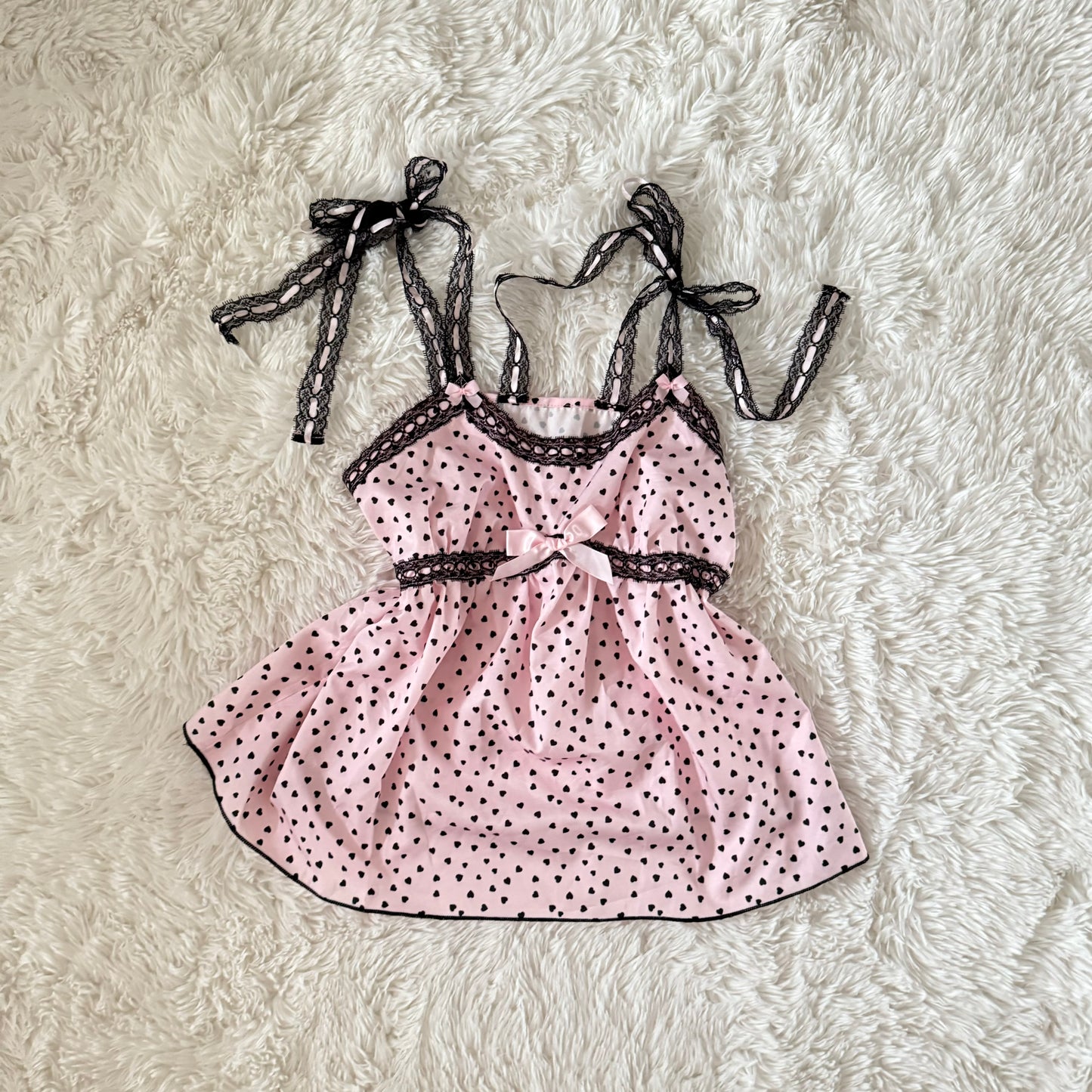 y2k polka dot babydoll