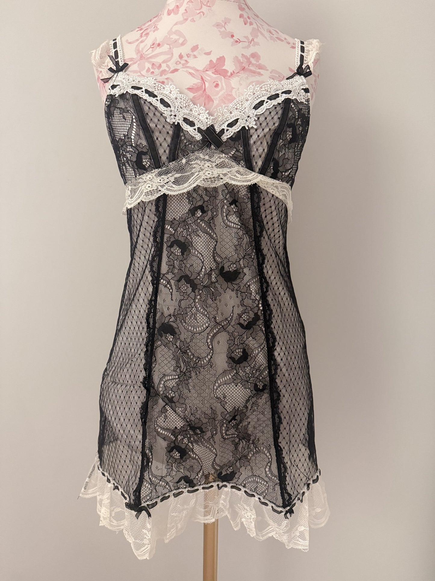 black haze pour martini slip dress
