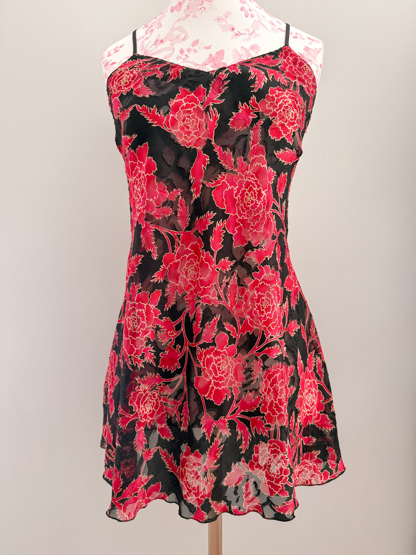 ruby berry frost martini slip dress