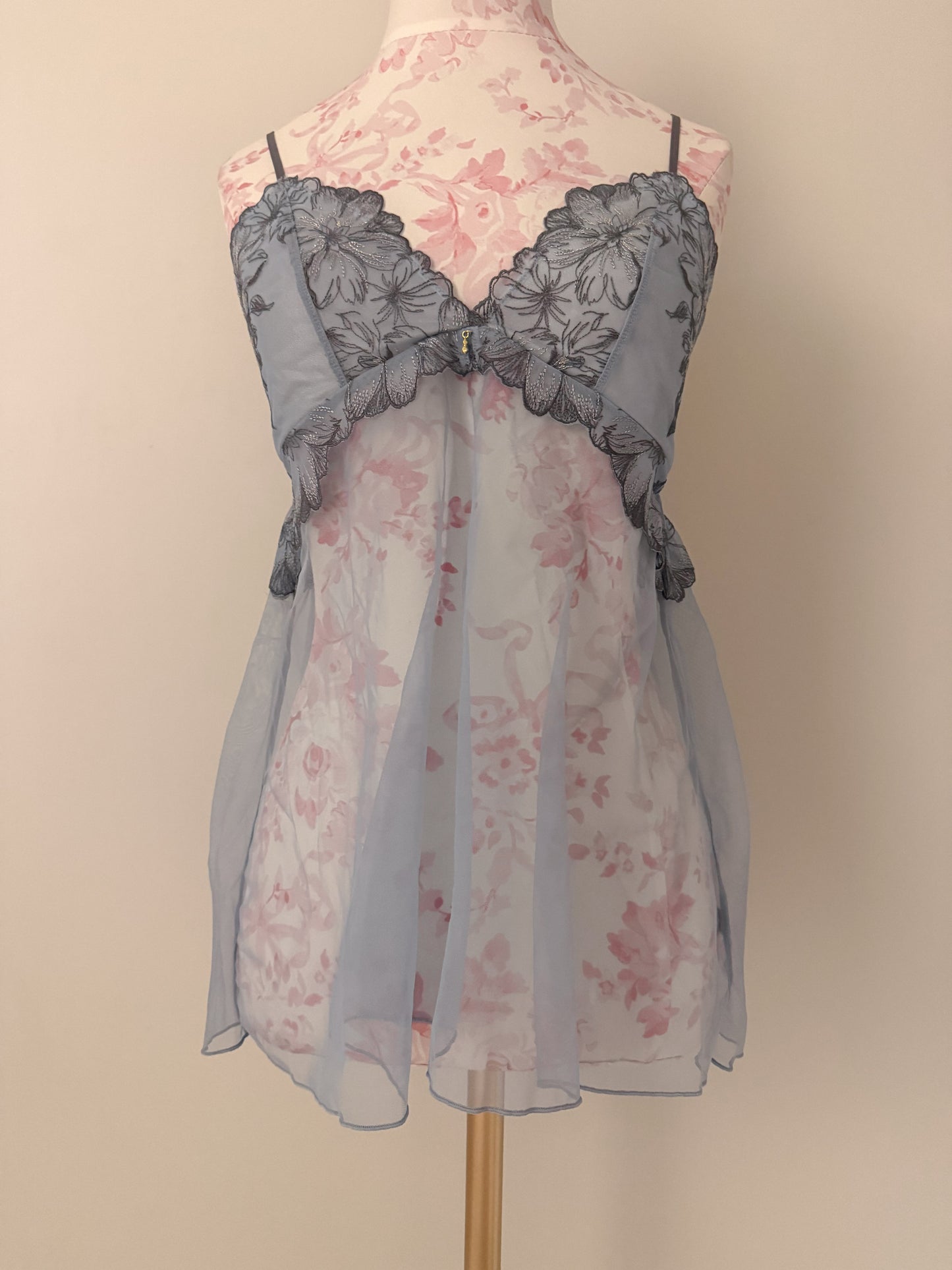 blue hydrangea drizzle mojito babydoll