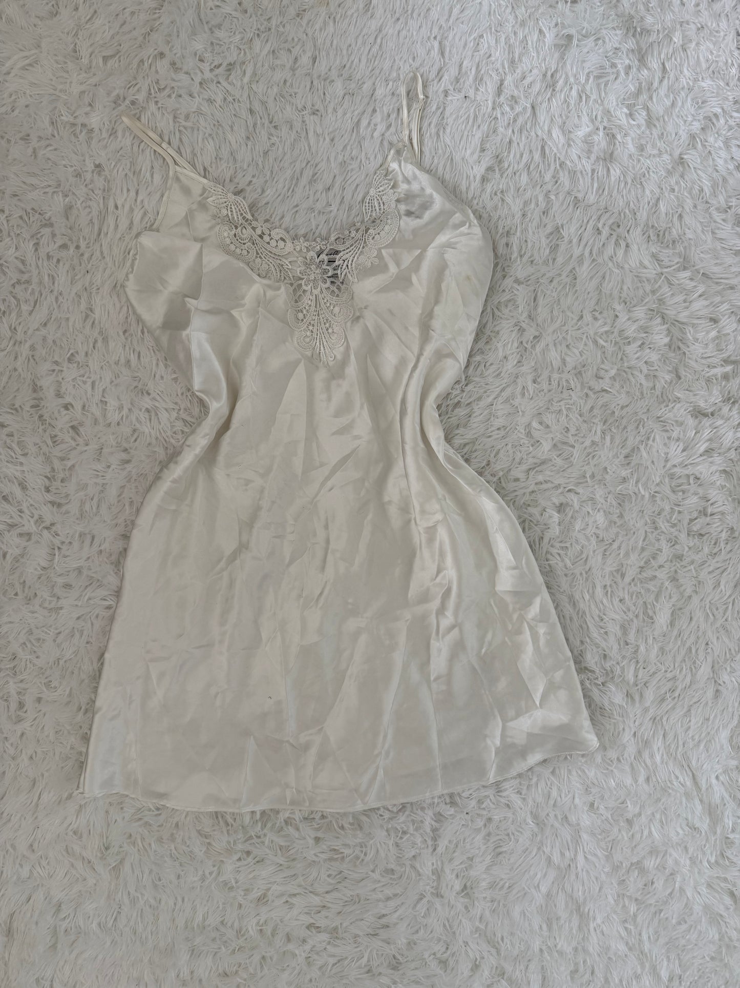 champagne lace slip dress