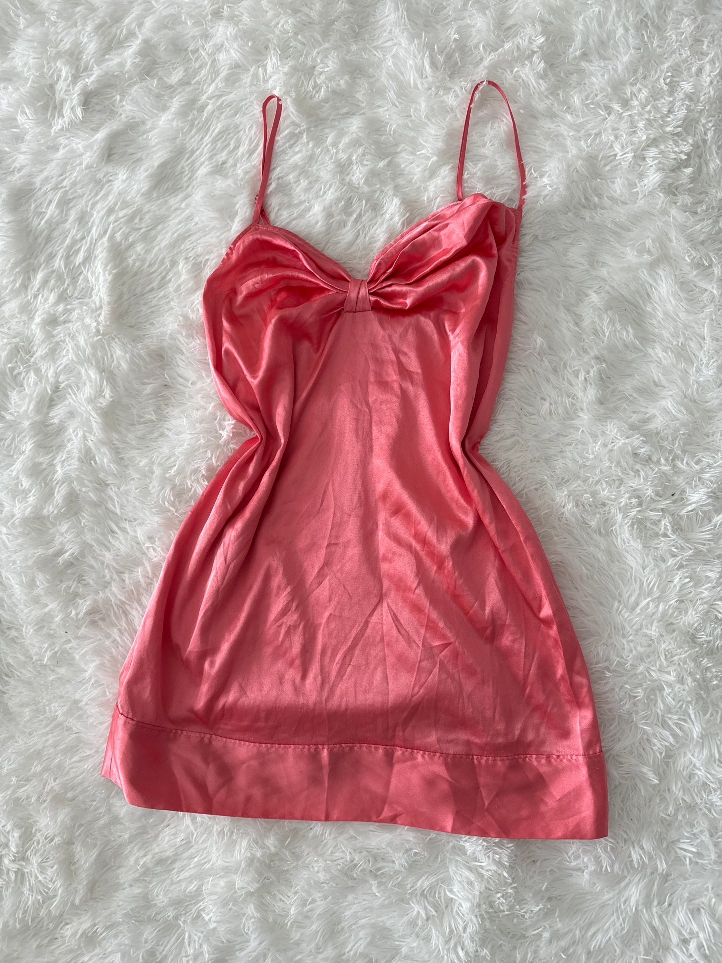 victoria’s secret statement bow slip dress