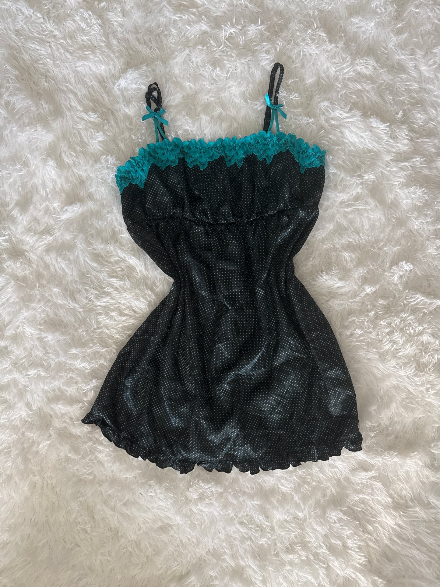 teal poppy mint spritz slip dress