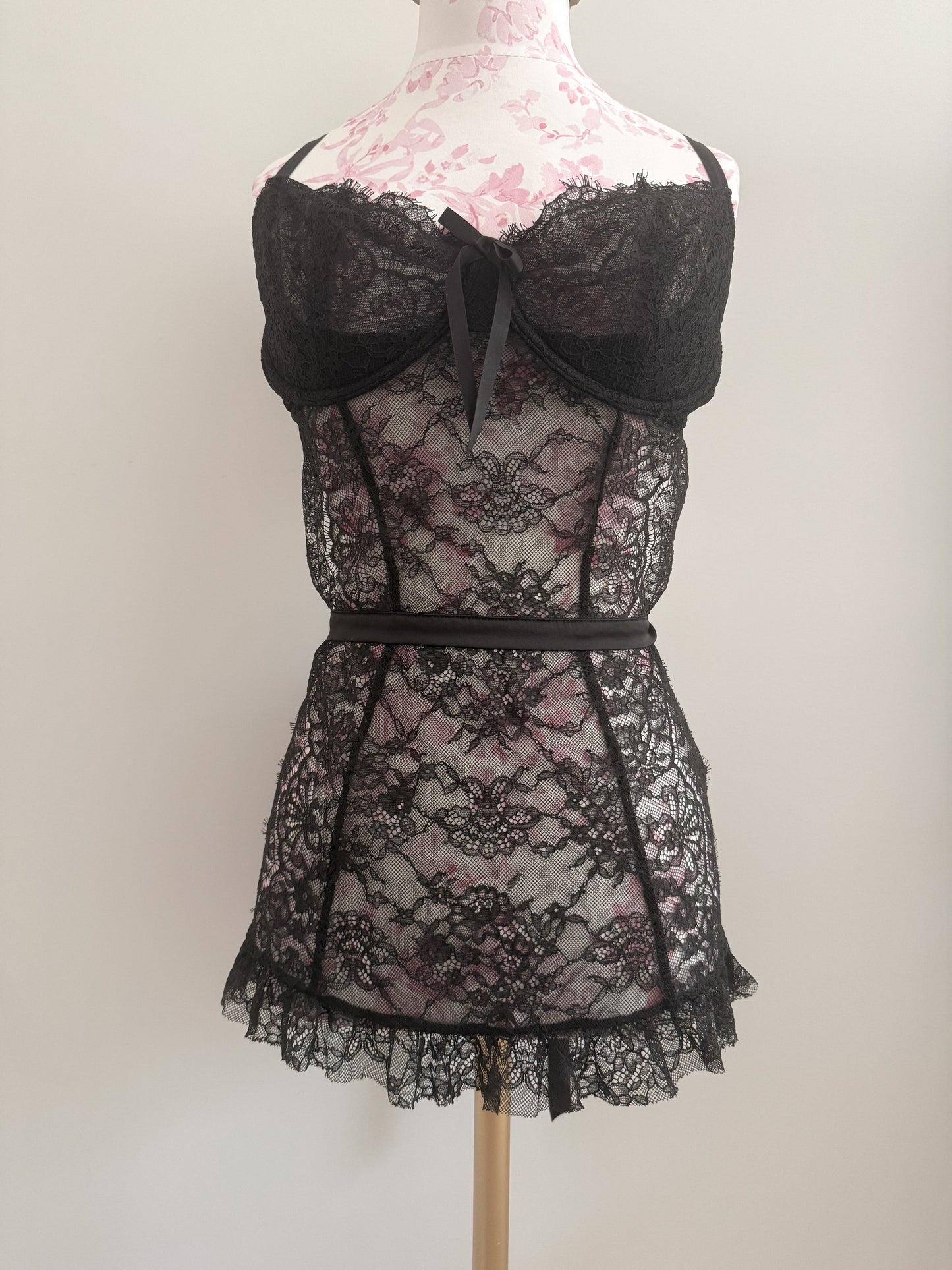 cassis noir fizz martini slip dress