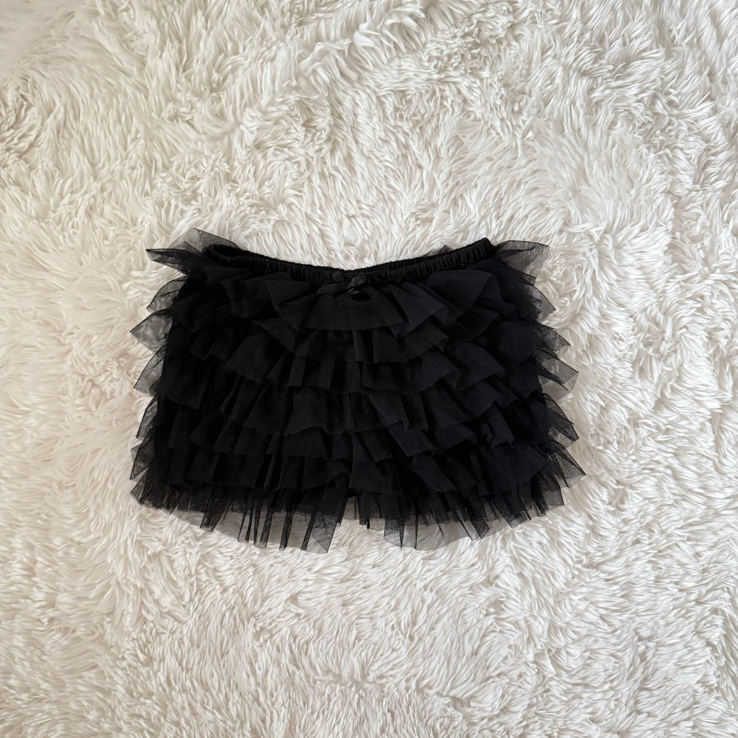 ruffle bow shorts