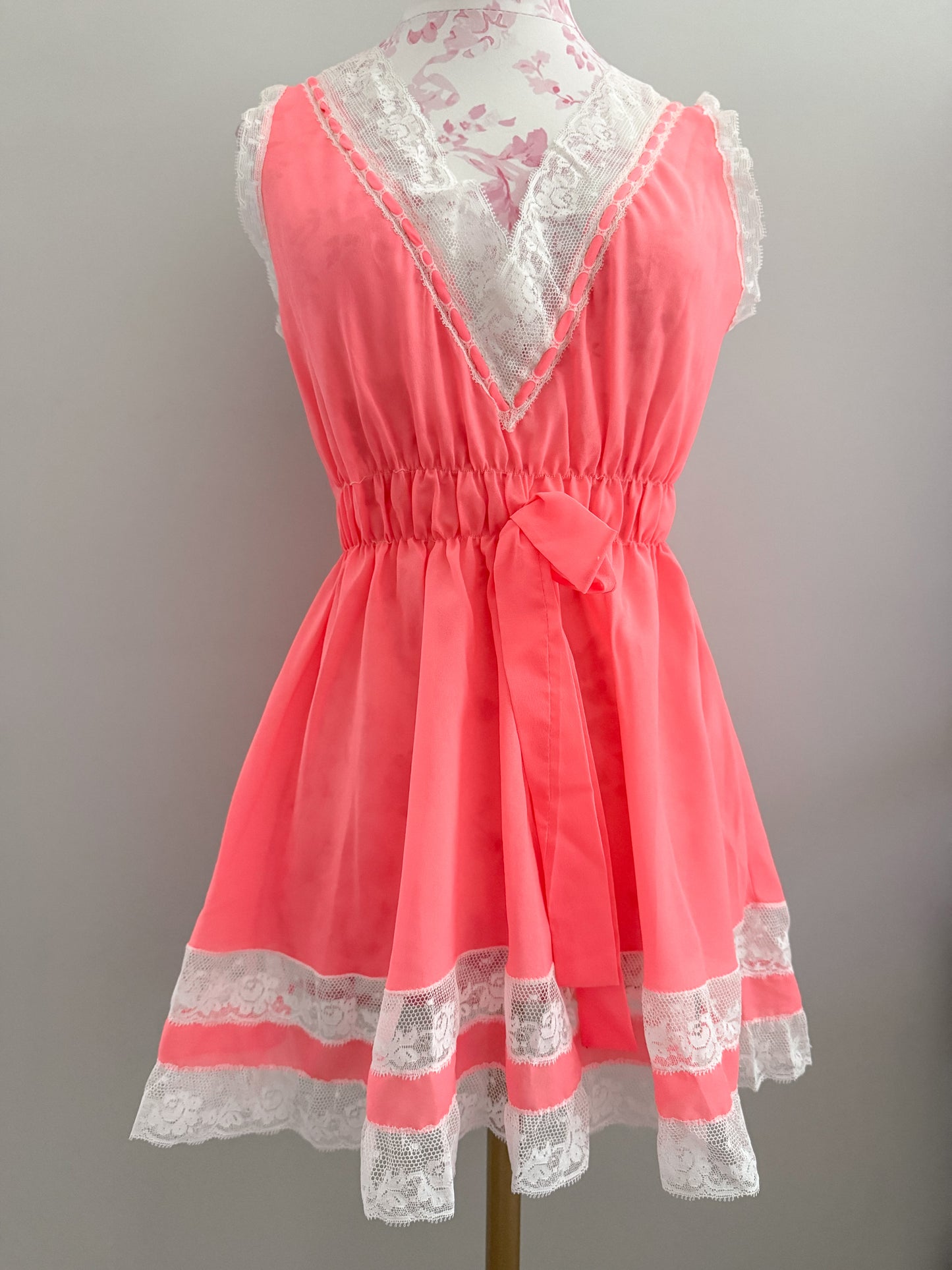 amalfi peach flame spritz babydoll