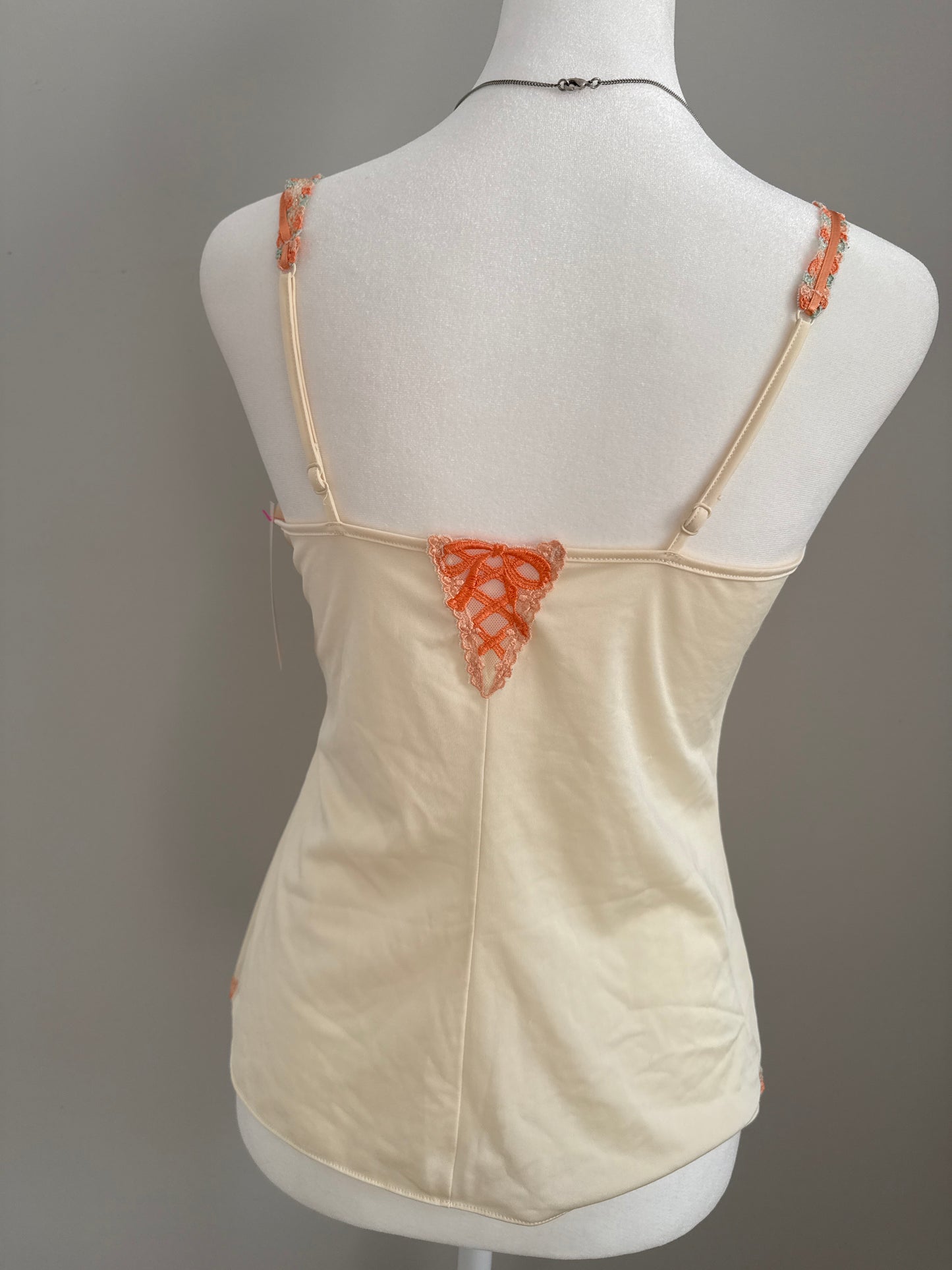 tangerine floral martini camisole