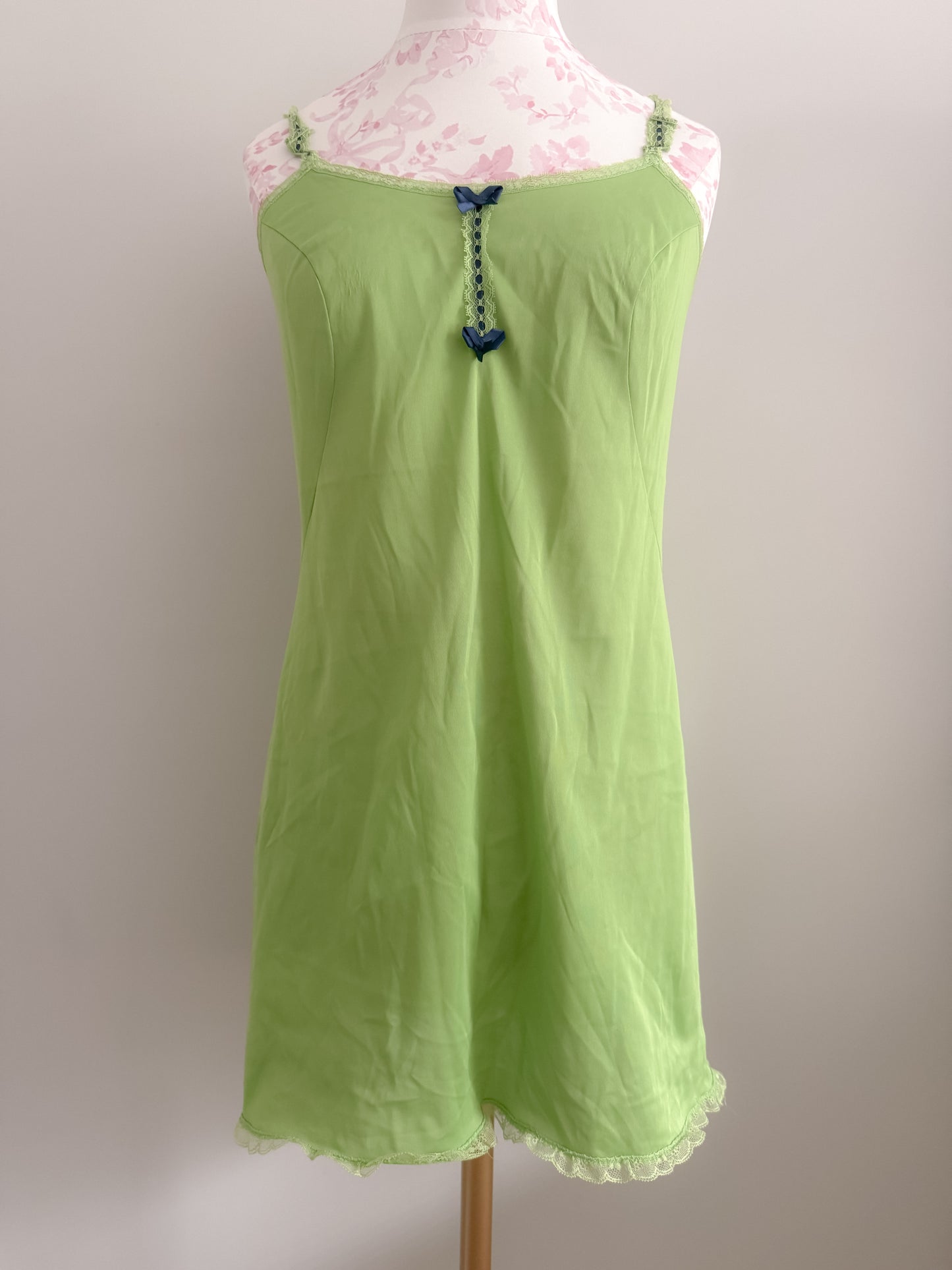 lime basil cooler martini slip dress