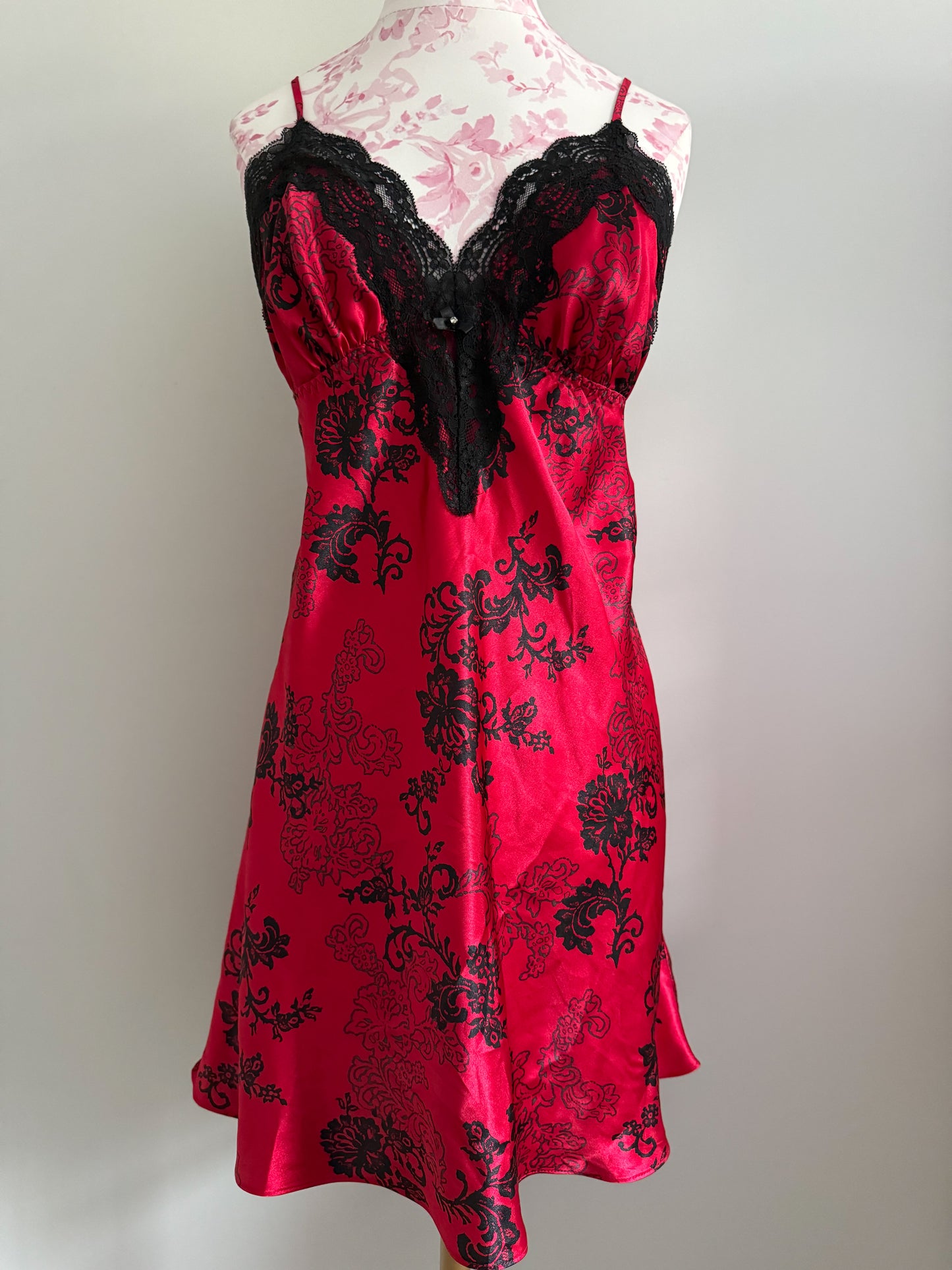 crimson clove martini slip dress