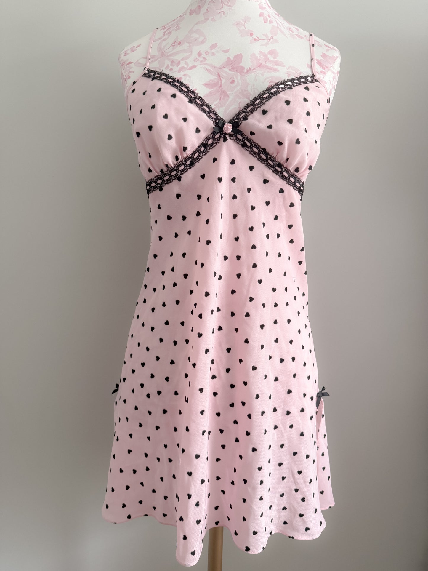 wild rose and raspberry fizz slip dress