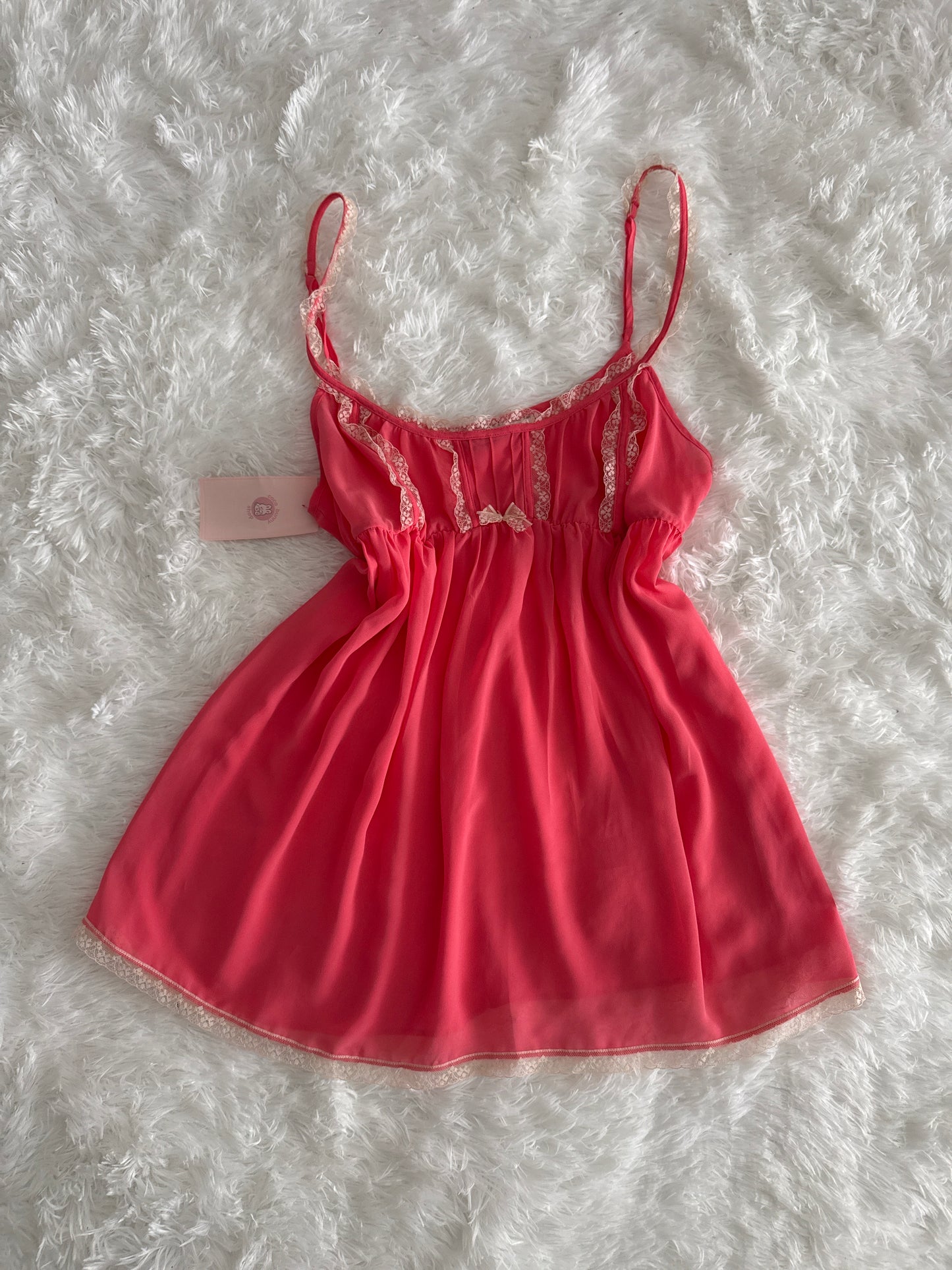 pink mango spritzer slip dress