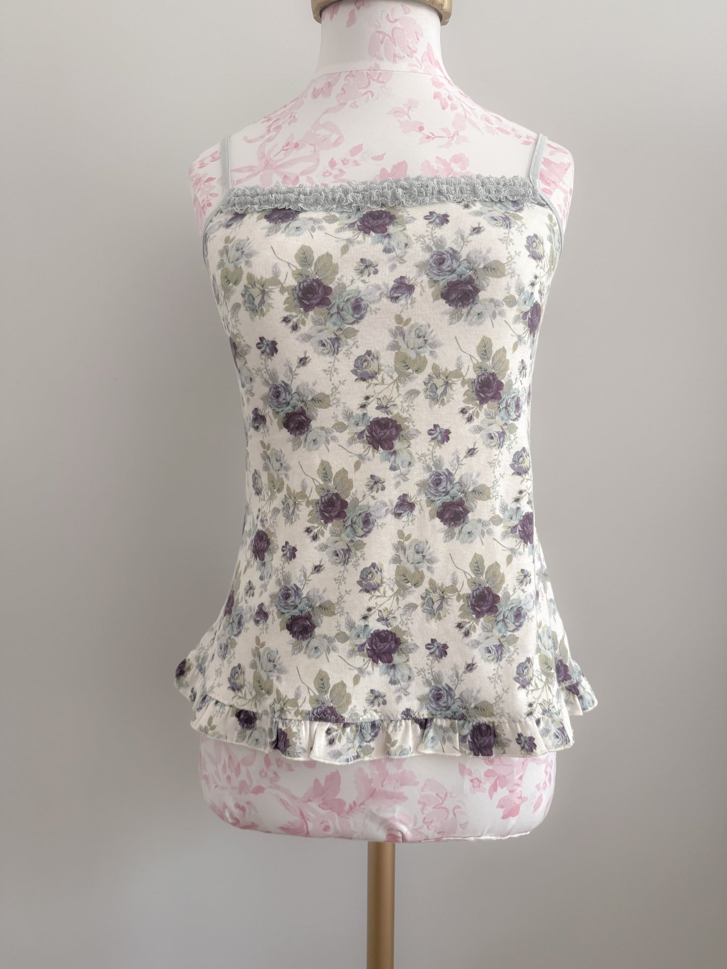 cornflower plum fizz martini camisole