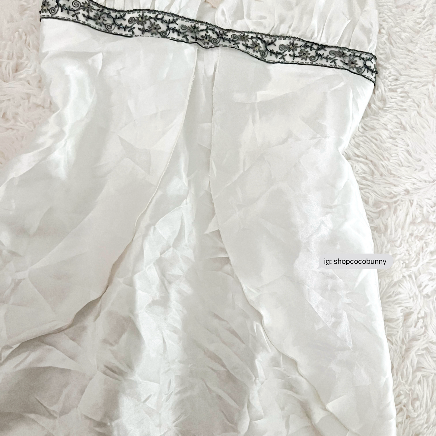 odette white swan slip dress