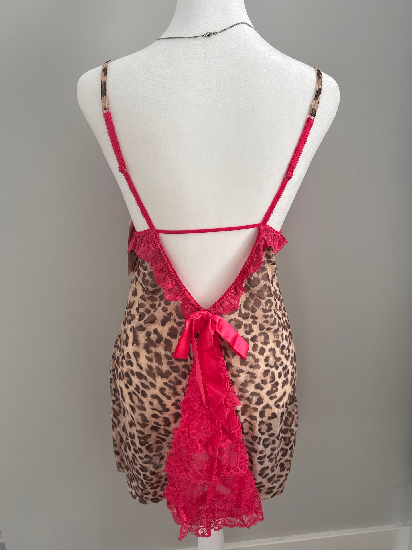 leopard lollipop martini slip dress