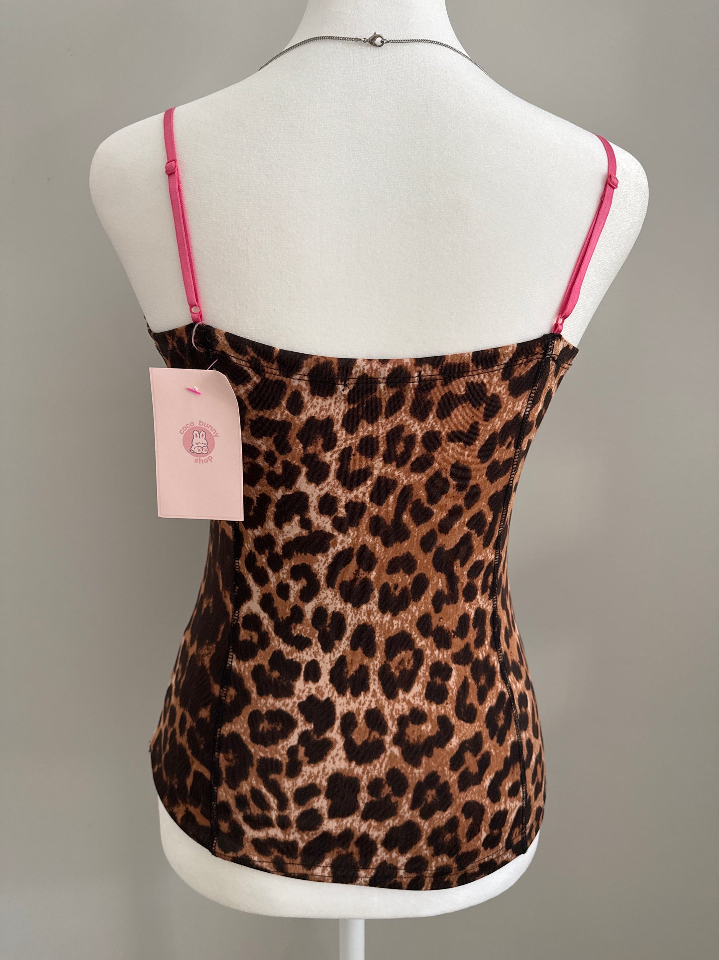 strawberry leopard martini camisole