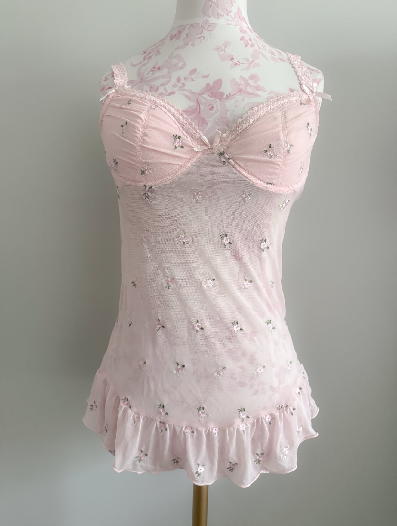 peony floral fizz martini slip dress