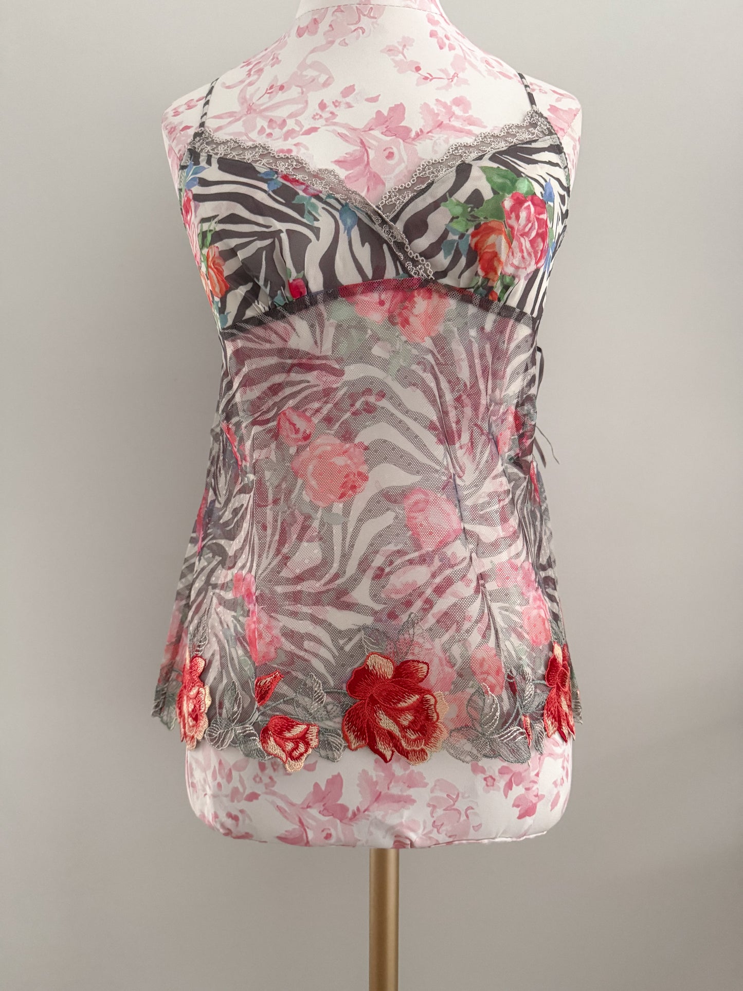 rose snow drop bellini camisole