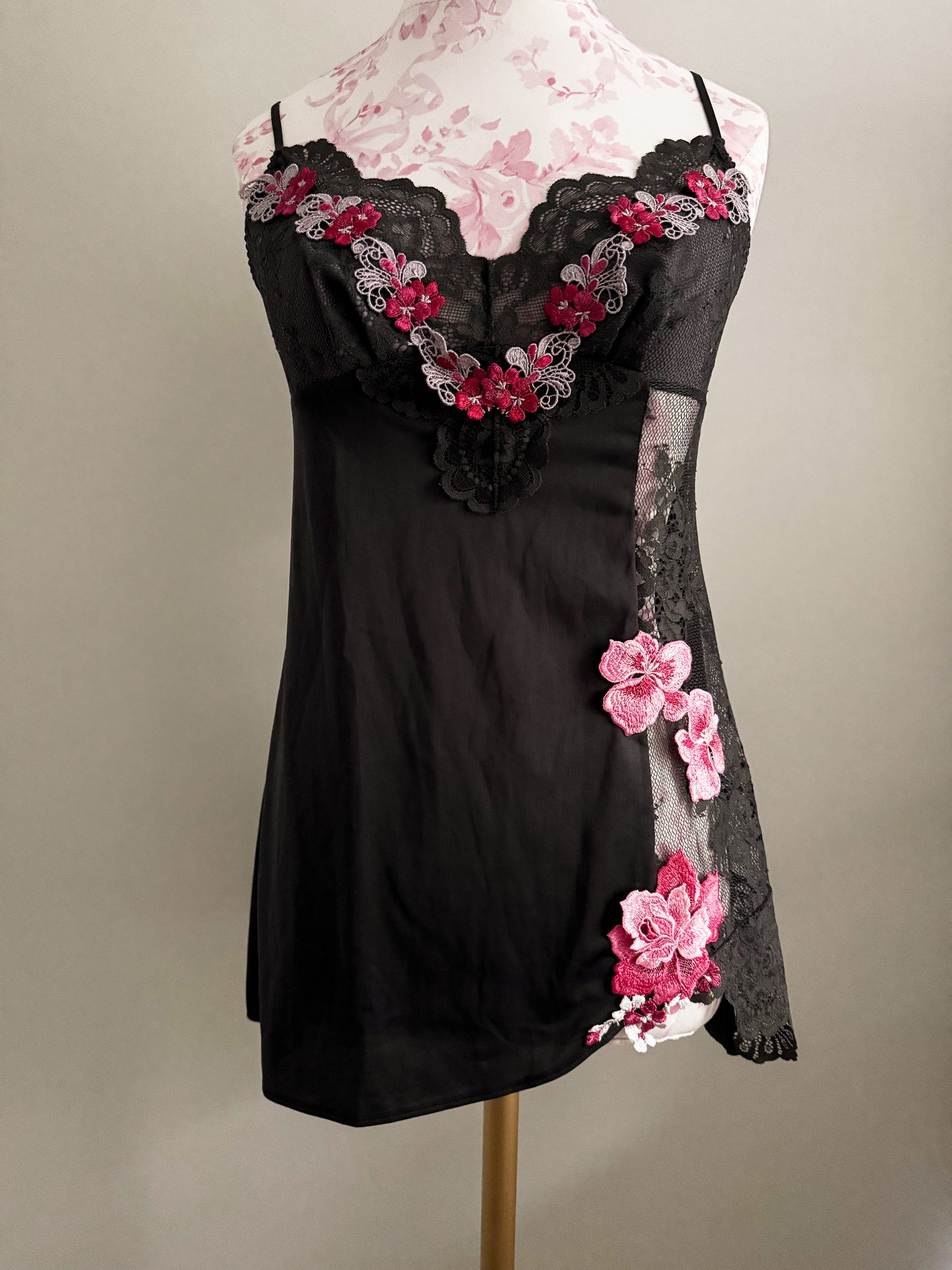 midnight hibiscus fizz mojito slip dress