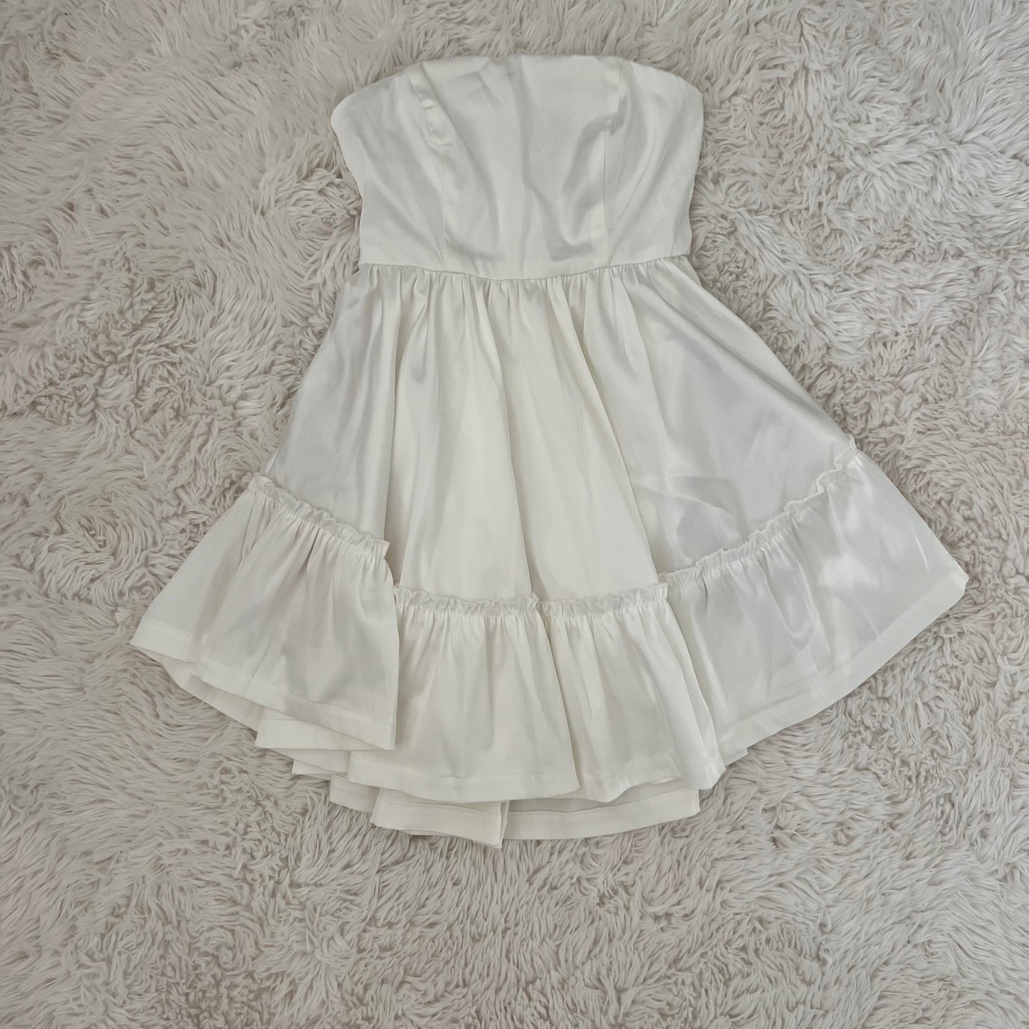 the style soiree satin sleeveless cupcake dress