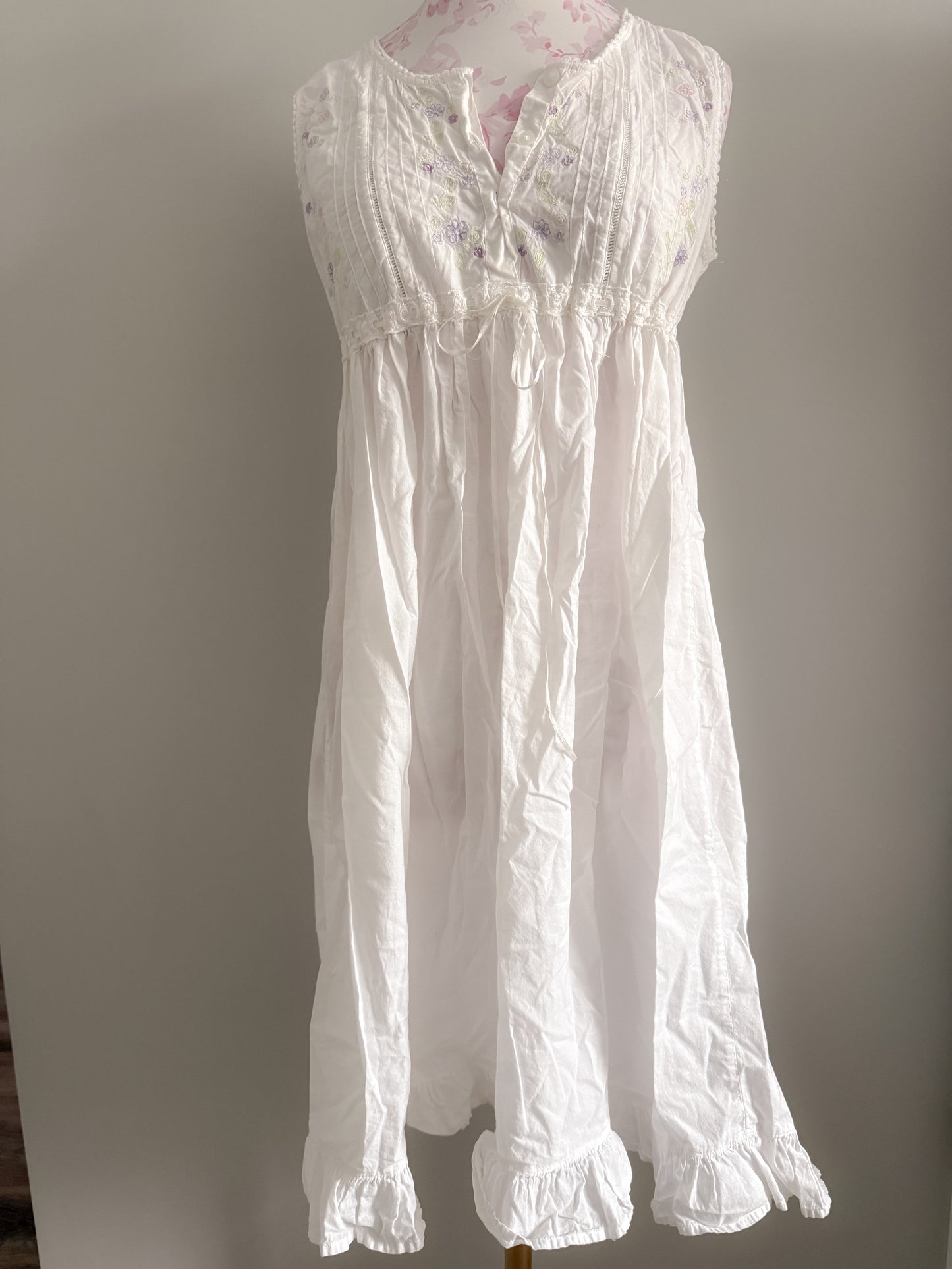 white orchid spritz slip dress