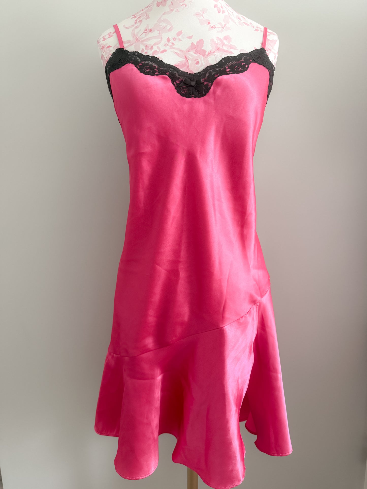 blackcurrant rose spritz slip dress