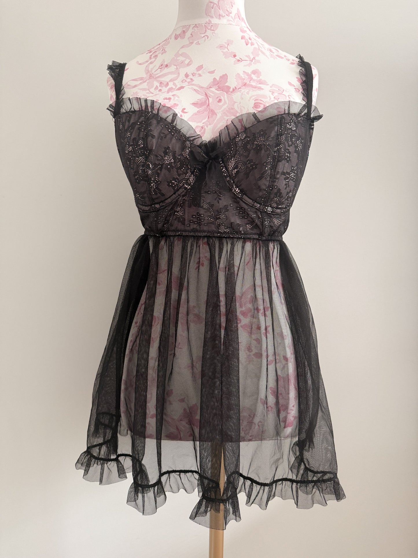 black guava kiss martini slip dress