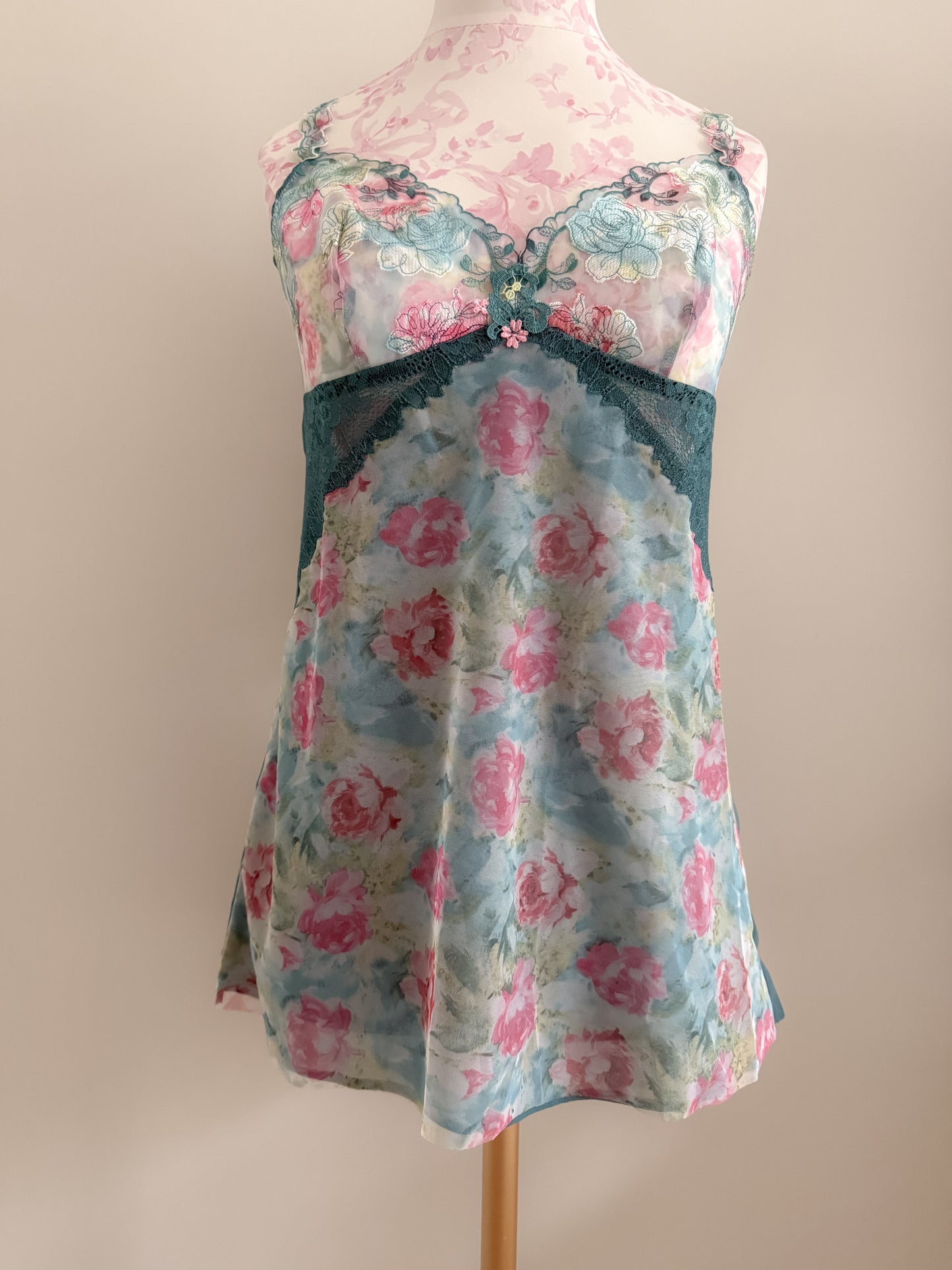 peony dream mist sangria slip dress