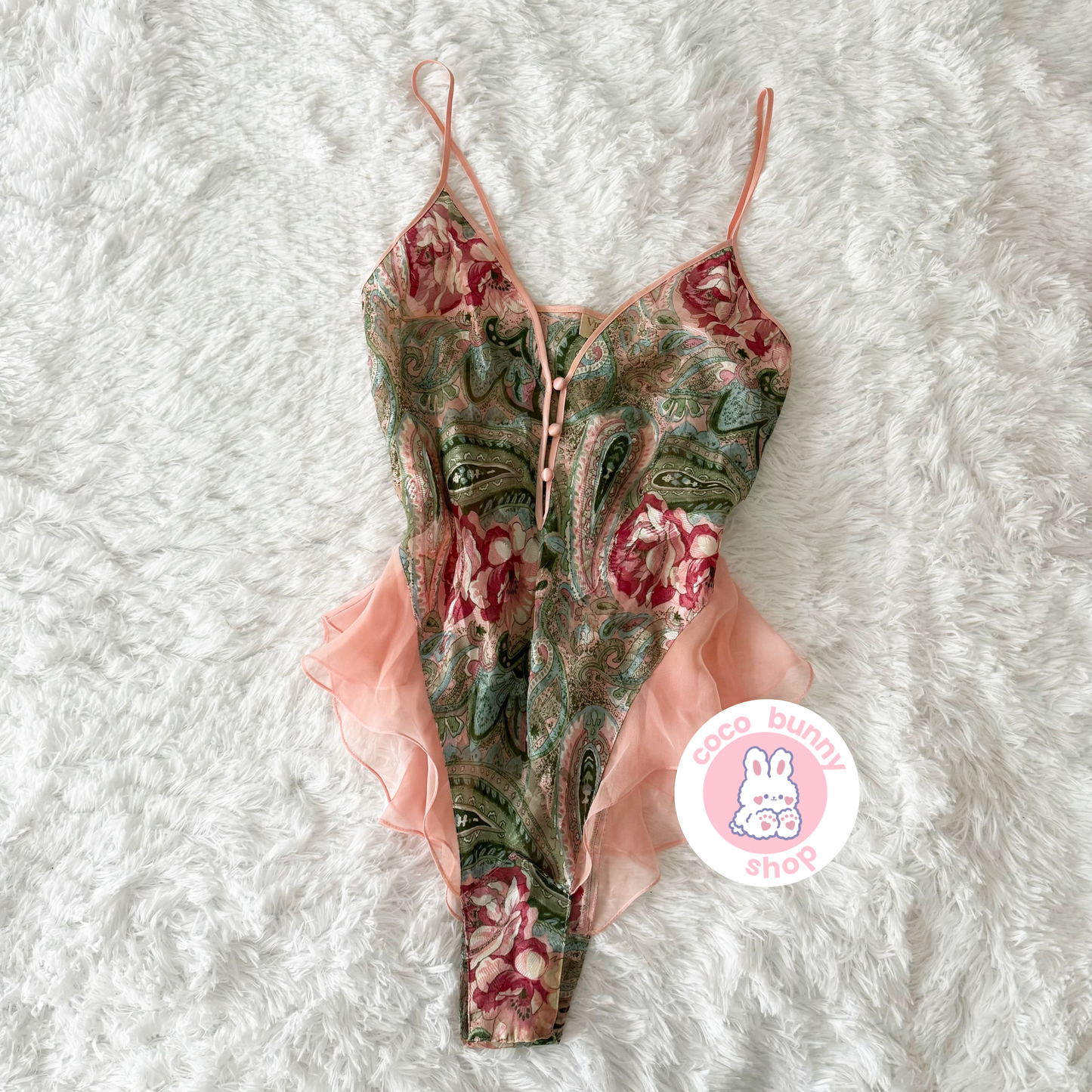 victoria’s secret frozen rose bodysuit