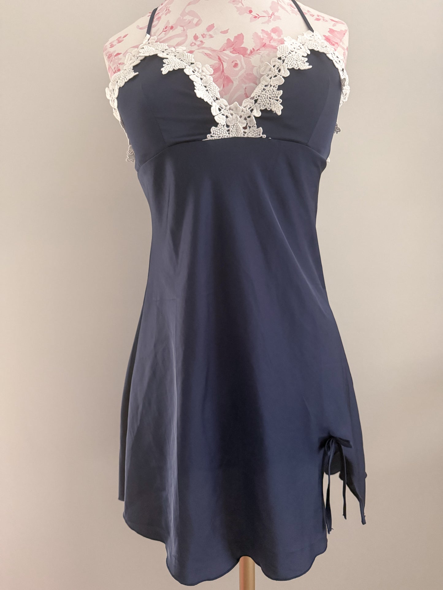 snow blossom berry martini slip dress