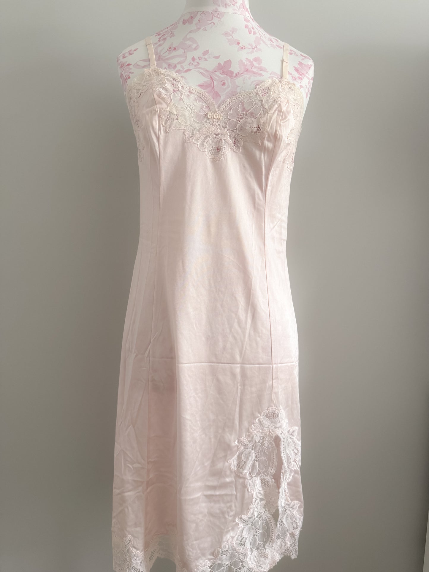 petal creme bloom martini slip dress