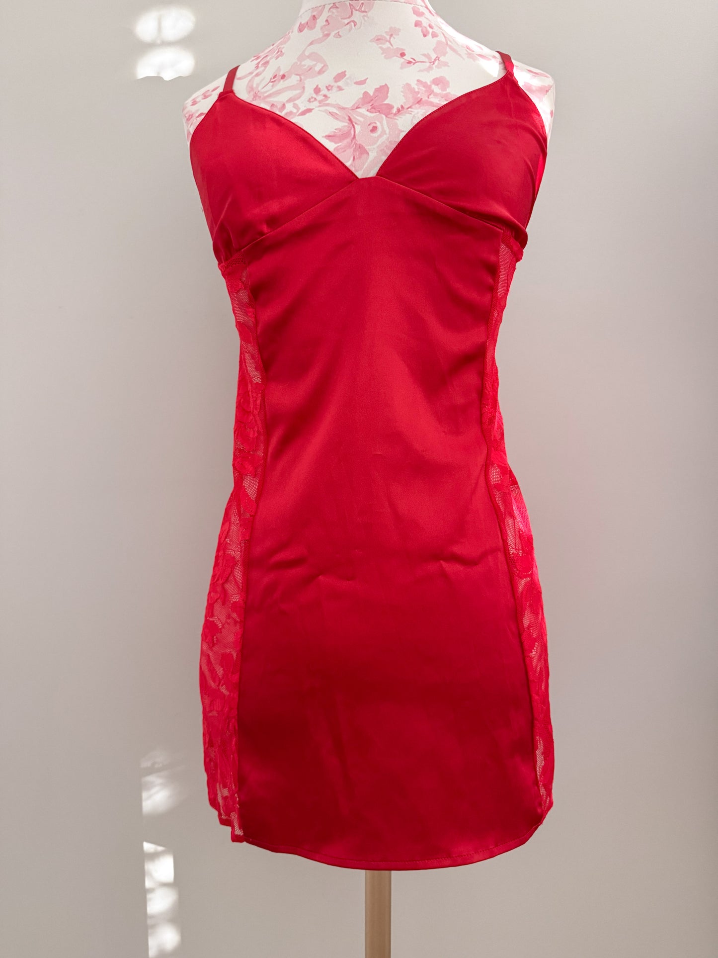 cherry coral tide margarita slip dress