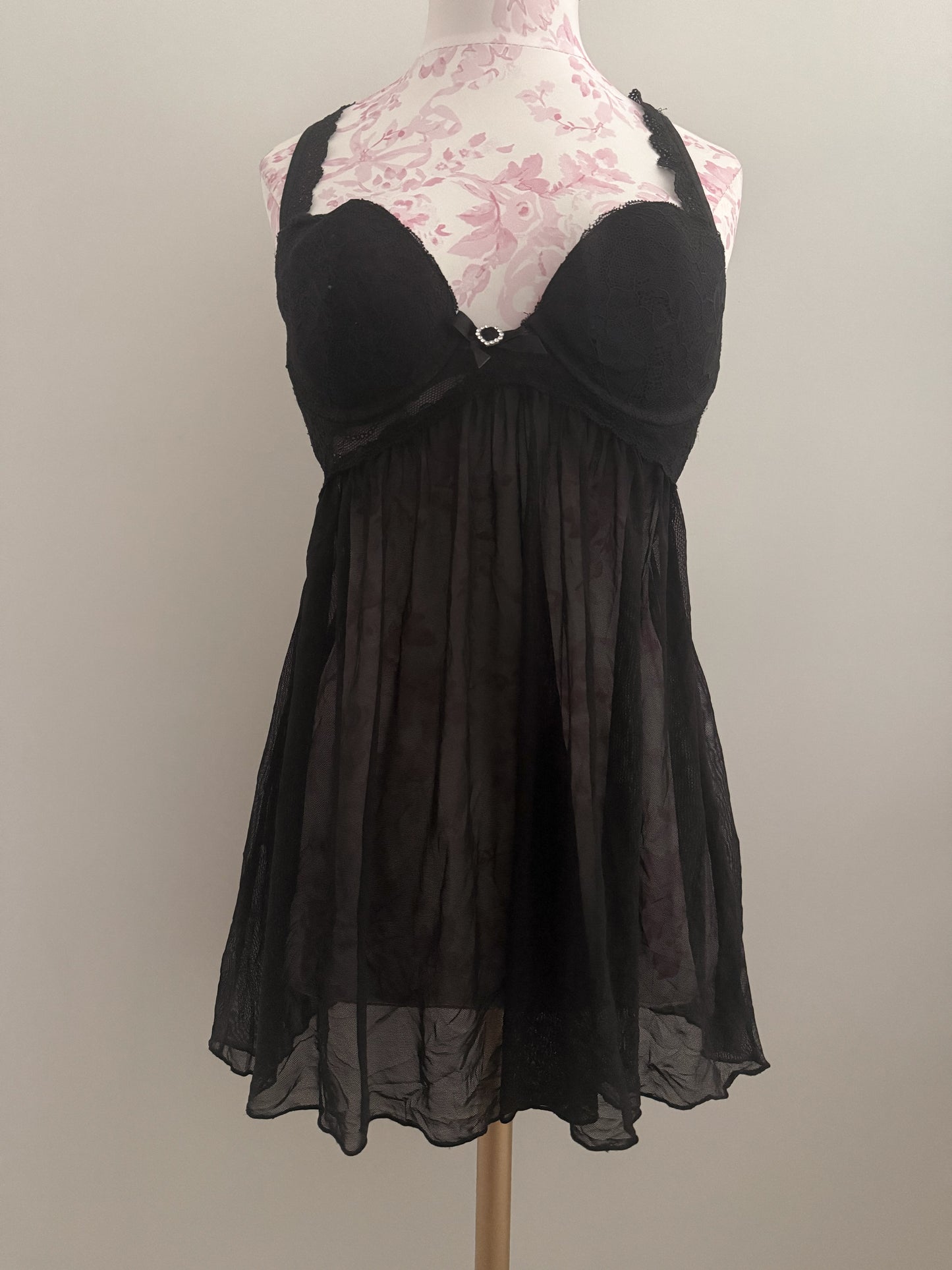 midnight diamond martini slip dress