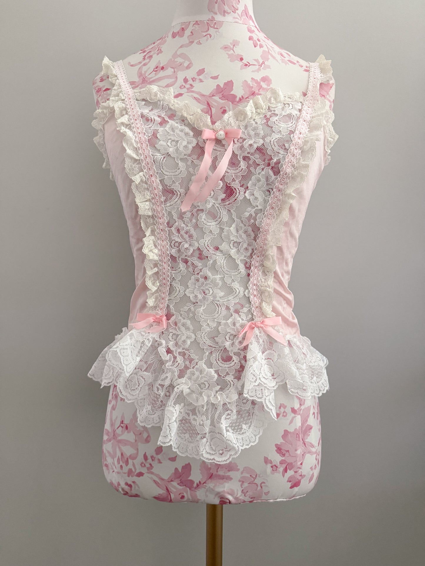 blush strawberry milk margarita bustier