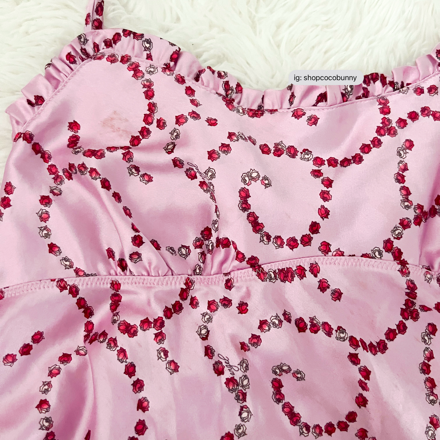 rose bloom martini slip dress