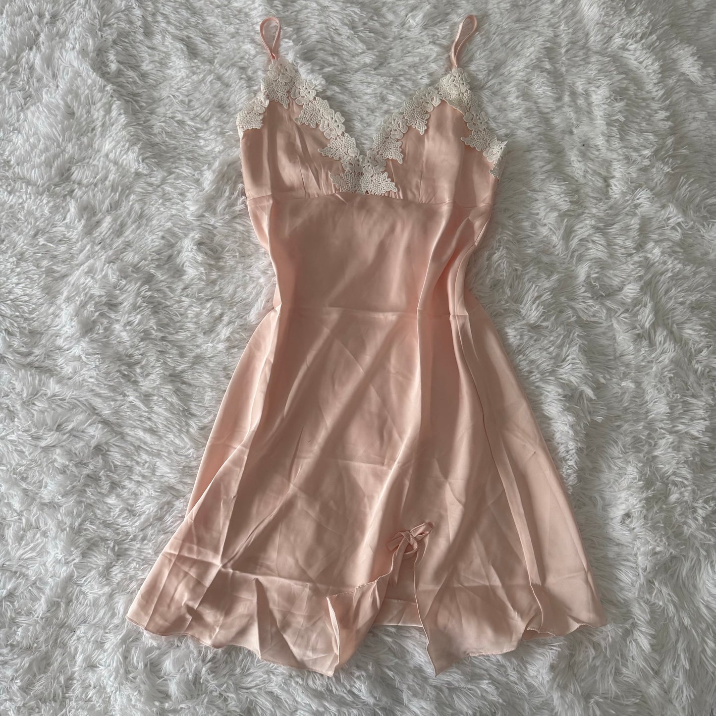 pink strawberry cream daiquiri slip dress