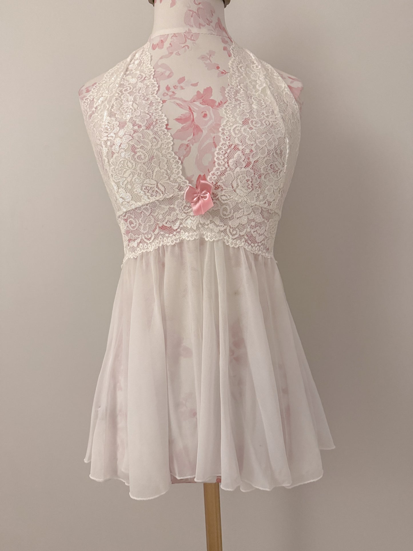 powder peach twist martini babydoll