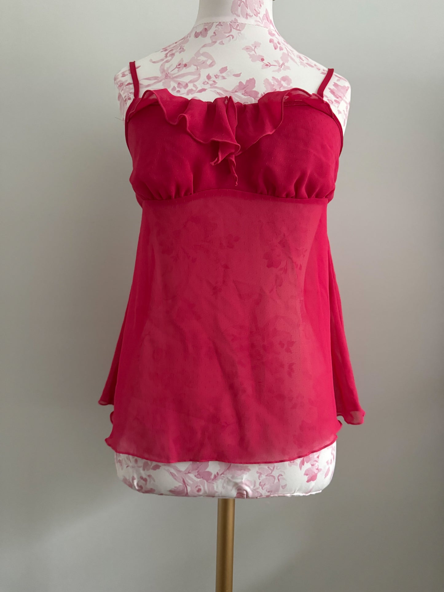 crimson hibiscus cooler cocktail camisole
