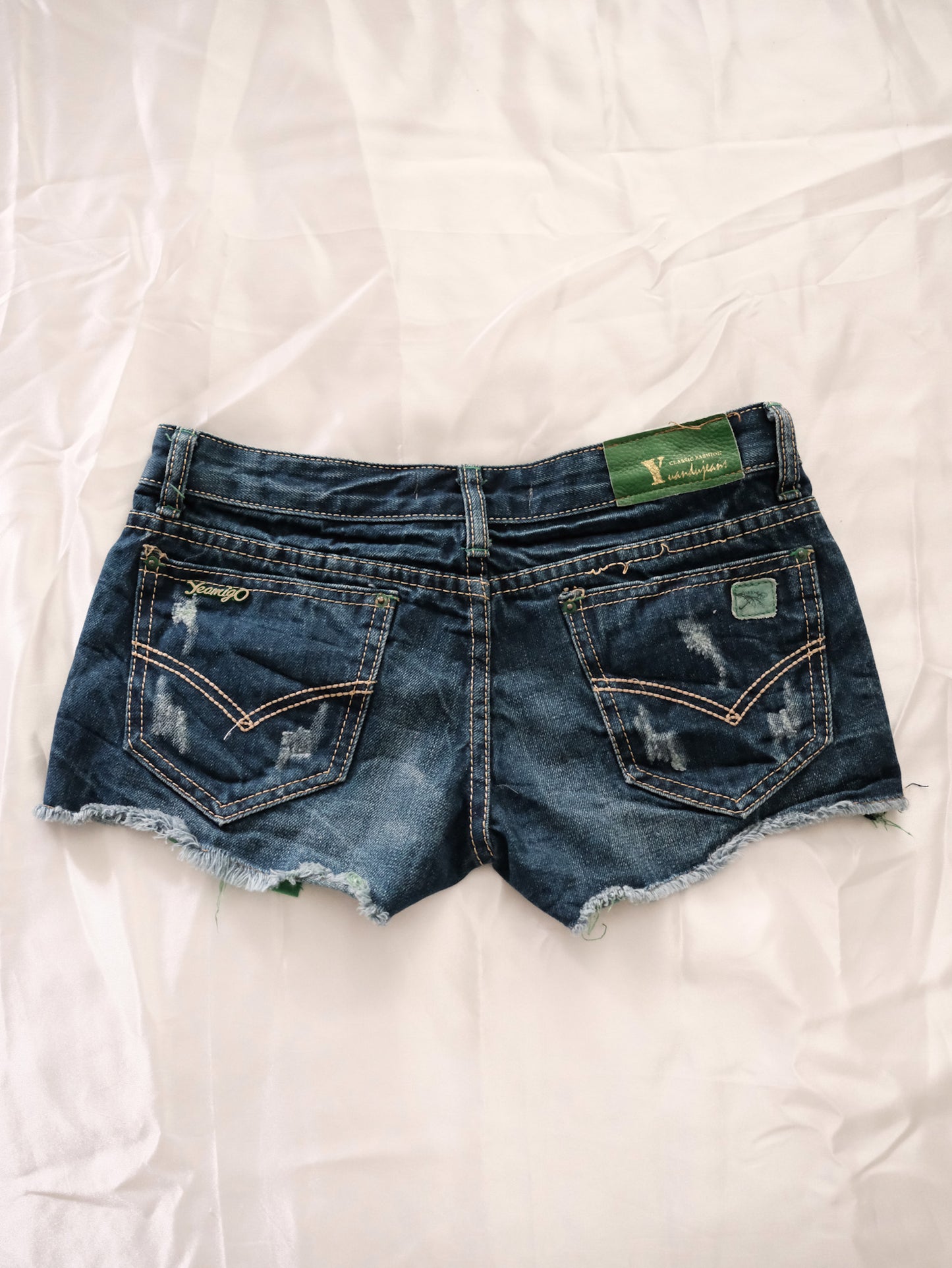 green apple slushie bunny shorts
