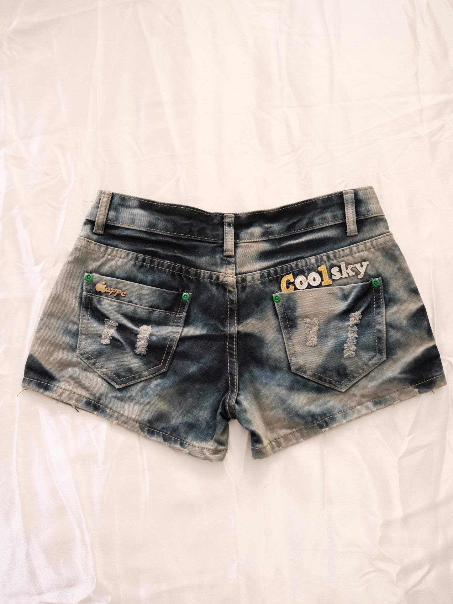 neon lime bunny shorts
