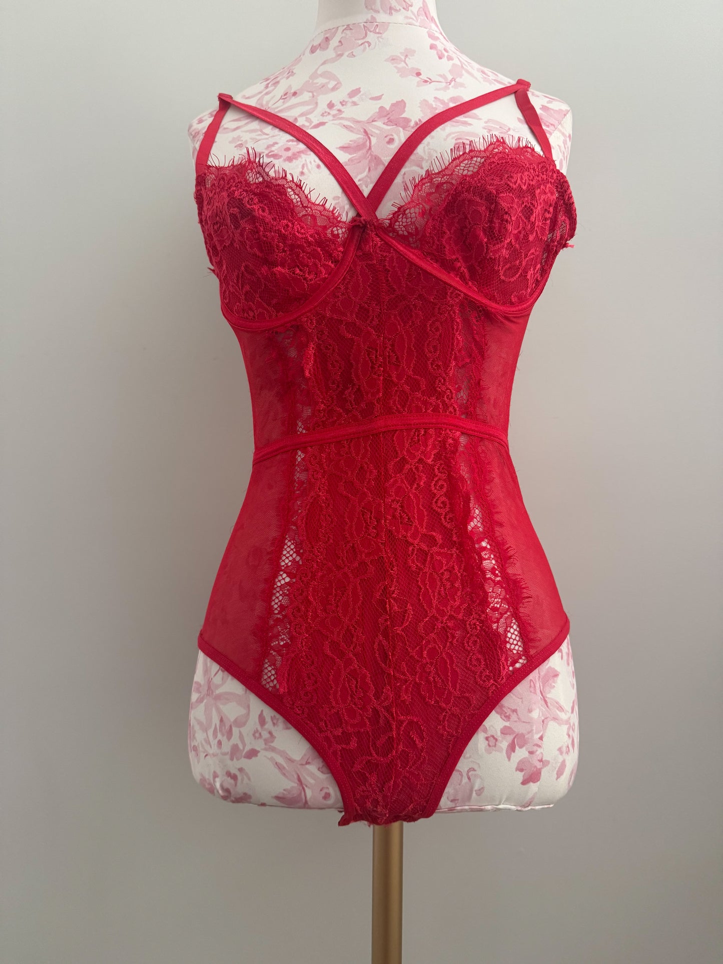 manhattan flame sangria bodysuit