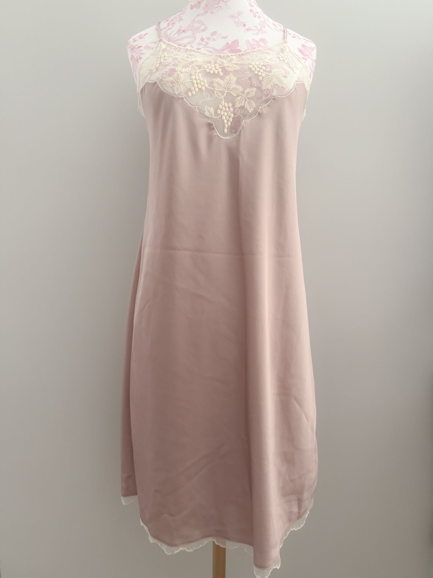 white grape burst martini slip dress