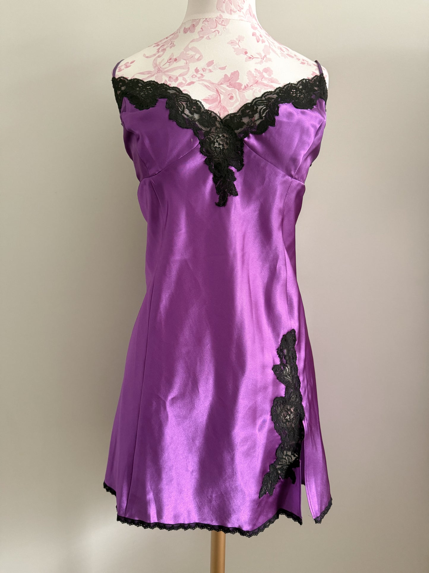 plum nightshade martini slip dress