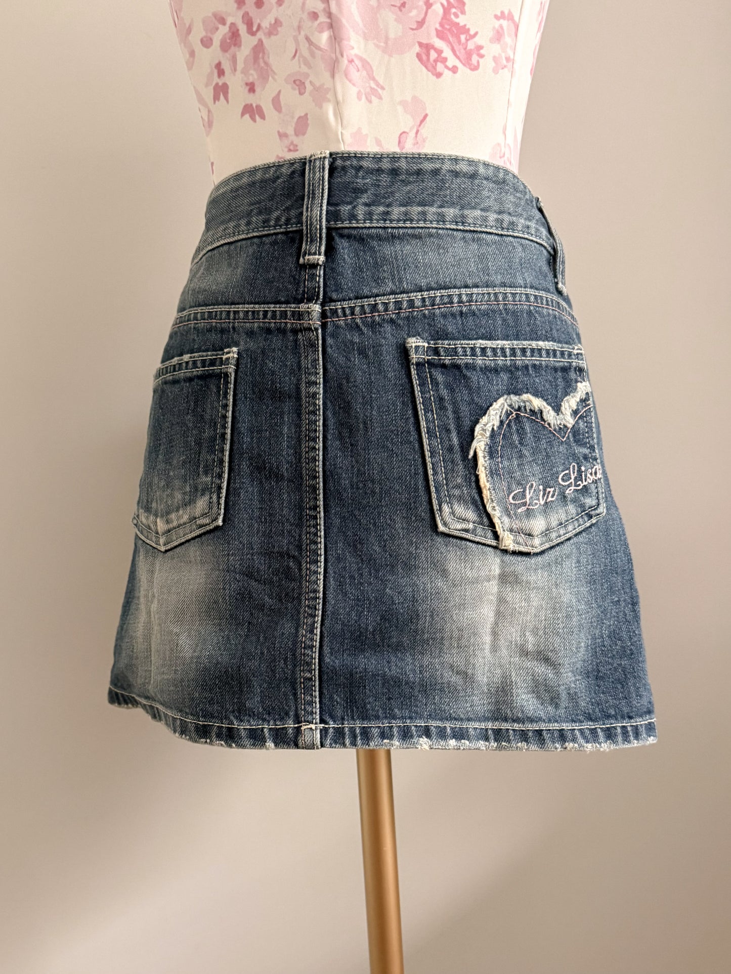 blue denim margarita cocktail skirt