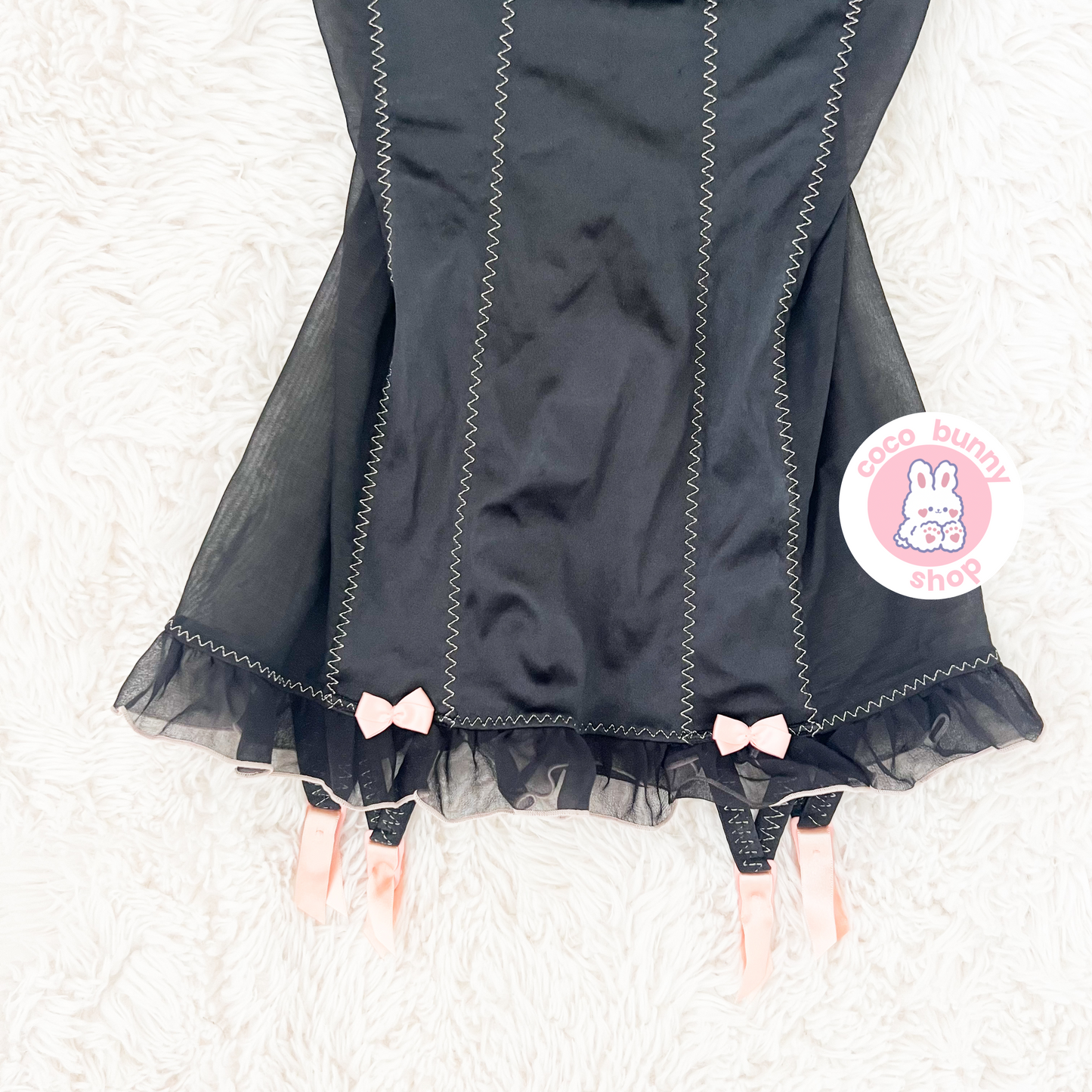 vintage victoria’s secret y2k bow suspender slip