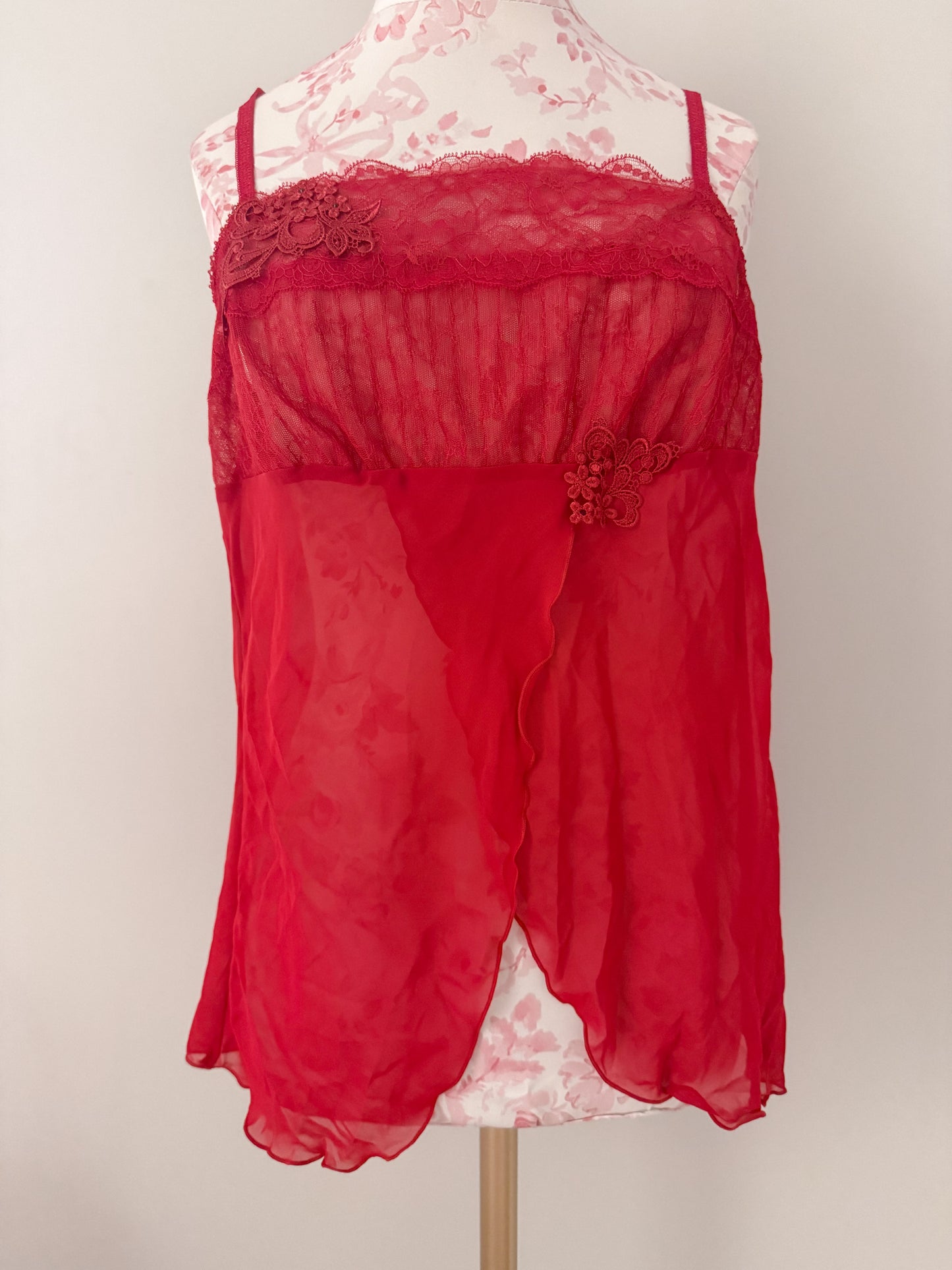 crimson rose prosecco cocktail camisole