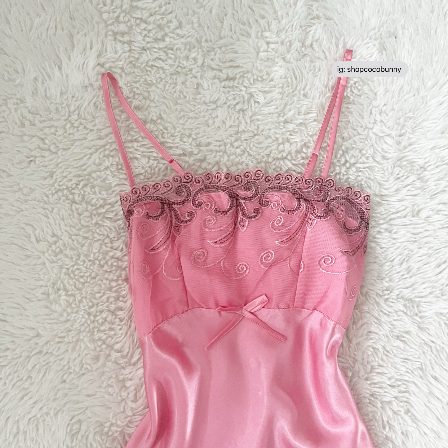 embroidery filigree pattern lace slip dress