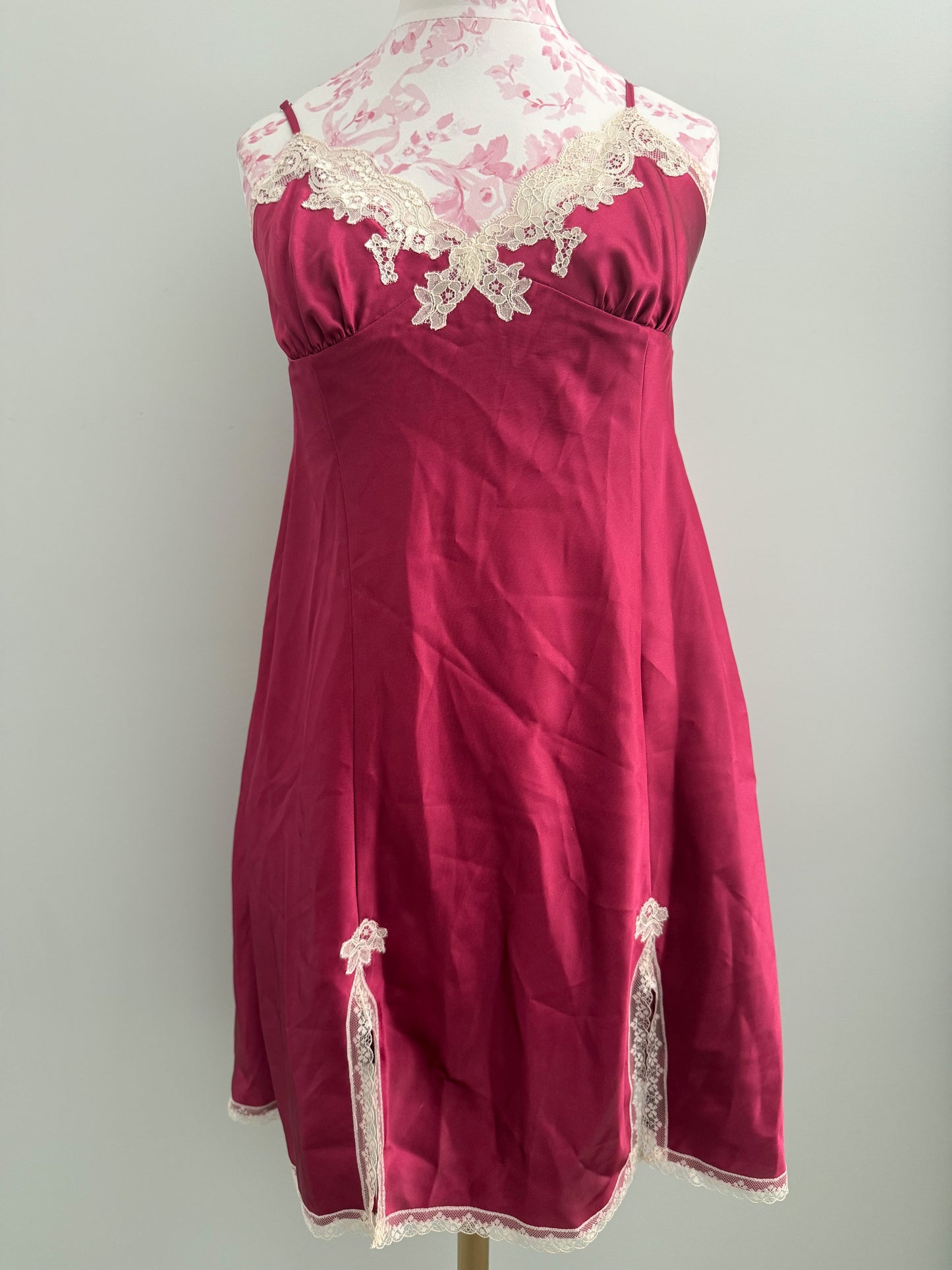 pomegranate rose spritz sangria slip dress