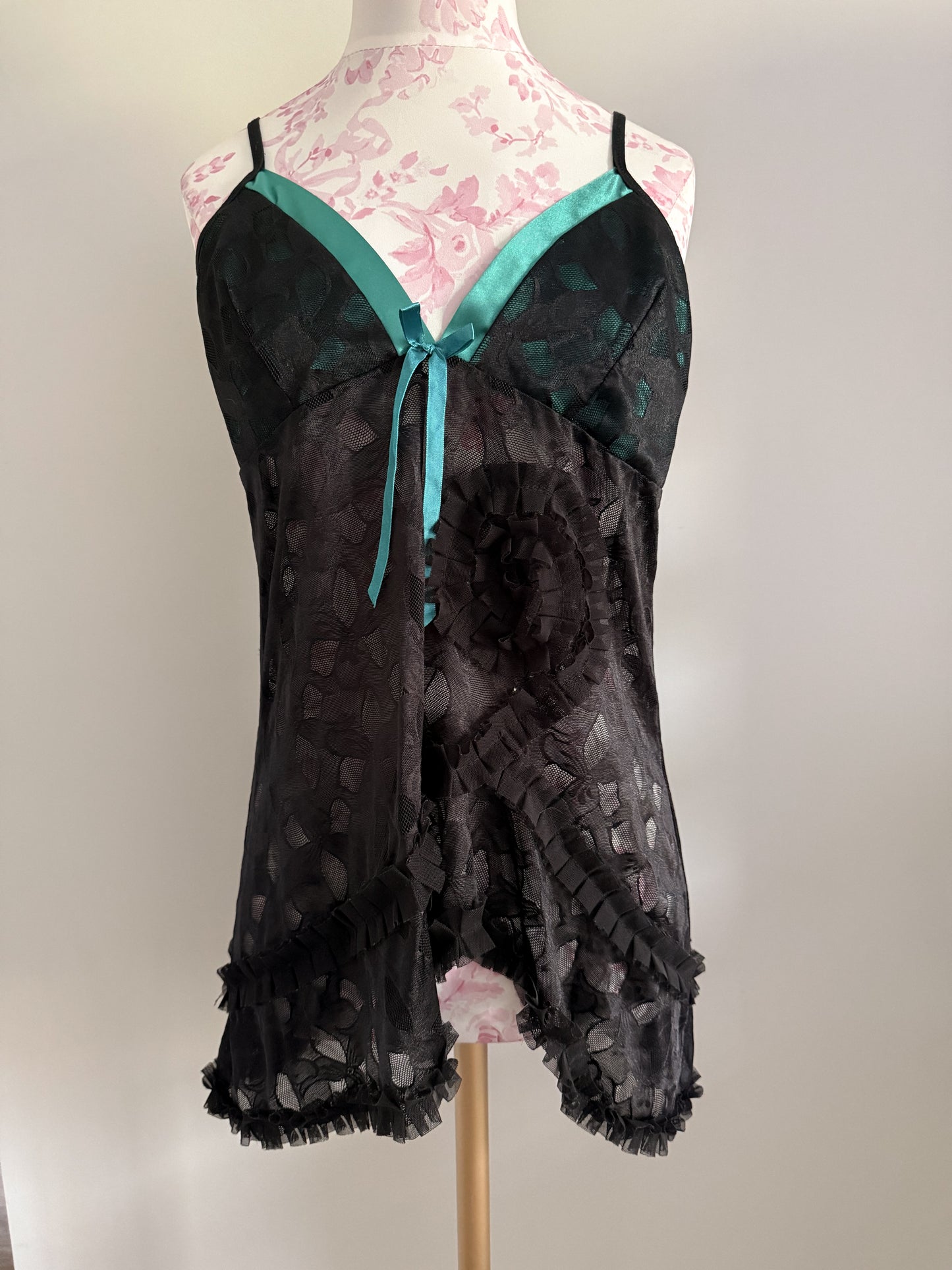 turquoise starlit cosmopolitan slip dress