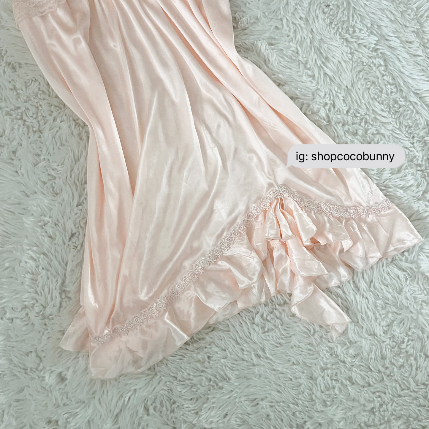 peach pink lolita sheer slip dress